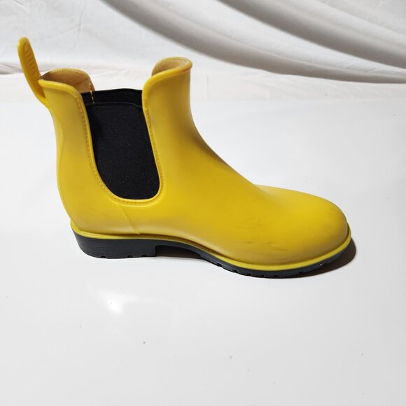 Girls' Yellow Rubber Rain Boots – Size 2 - Picture 8 of 9